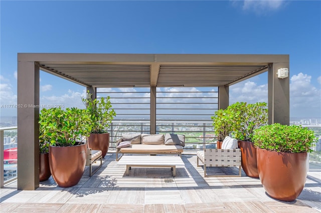 4010 S Ocean Dr Unit T3609, Hollywood, FL 33019 - view of patio / terrace featuring an outdoor hangout area and a balcony