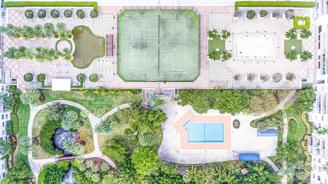 2851 NE 183rd St Unit 1504E, Aventura, FL 33160 - bird's eye view of a pool area