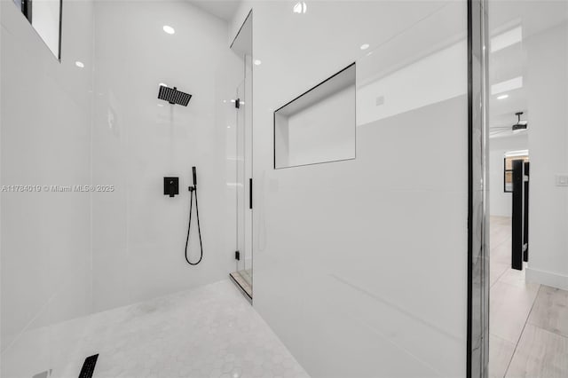 2138 SW 3rd Ave, Cape Coral, FL 33991 - bathroom with a walk in shower and recessed lighting
