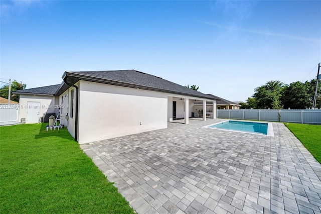2138 SW 3rd Ave, Cape Coral, FL 33991 - view of swimming pool with a patio and a fenced backyard
