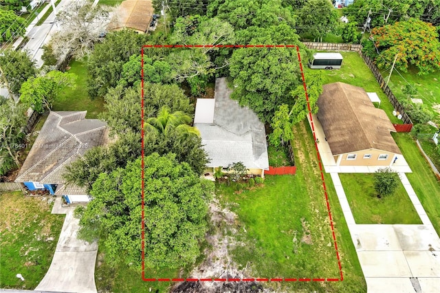 6208 SW 26th St, Miramar, FL 33023 - aerial view of property and surrounding area with property boundaries highlighted