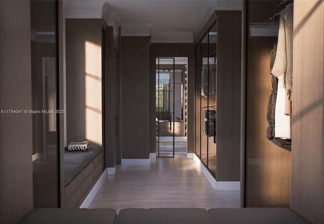 1259 NE 97th St, Miami Shores, FL 33138 - hall with wood finished floors and baseboards