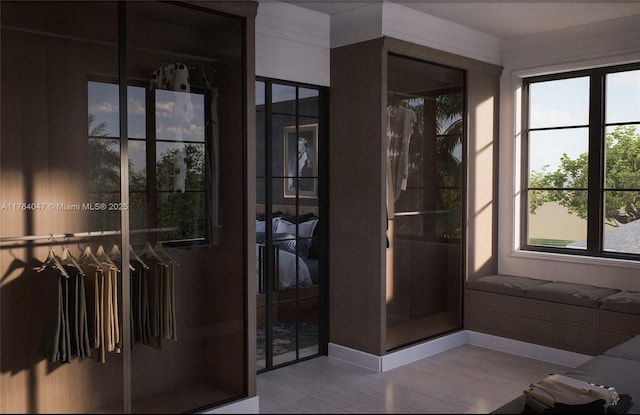 1259 NE 97th St, Miami Shores, FL 33138 - bathroom with wood finished floors and a shower
