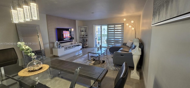 431 SE 3rd St Unit 205, Dania Beach, FL 33004 - living room featuring tile patterned flooring