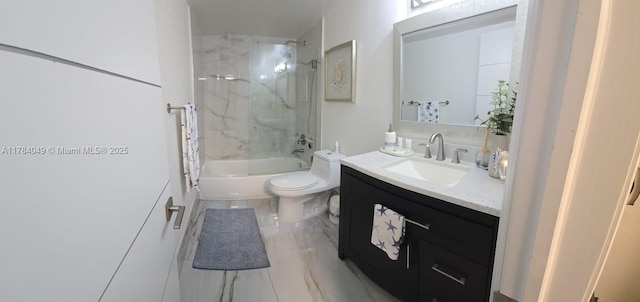 431 SE 3rd St Unit 205, Dania Beach, FL 33004 - full bathroom featuring vanity, bathtub / shower combination, and toilet
