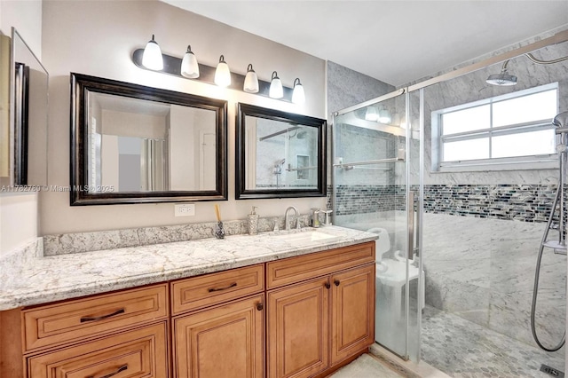 7324 NW 1st Pl, Plantation, FL 33317 - full bathroom with vanity and a stall shower