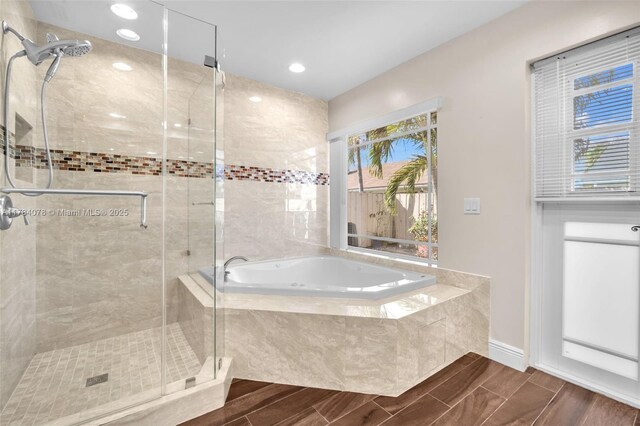 4991 NW 72nd Ter, Lauderhill, FL 33319 - full bath featuring baseboards, a bath, and a shower stall