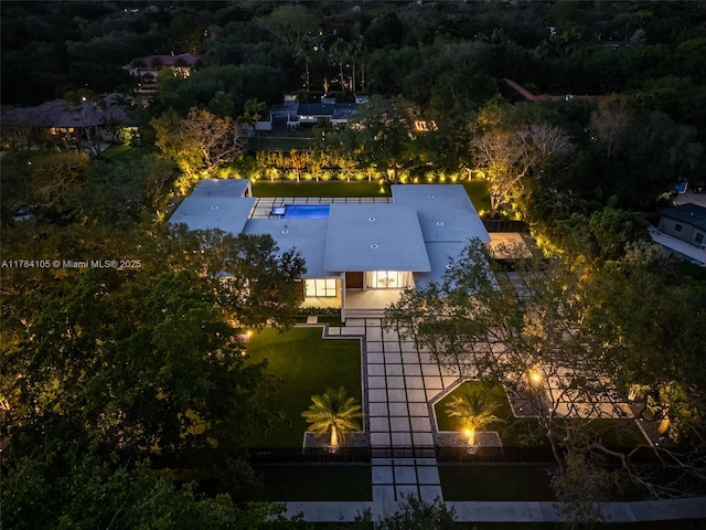 view from above of property