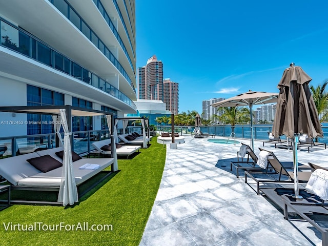 pool featuring a patio