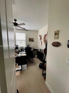 3142 NW 124th Way, Sunrise, FL 33323 - office space with ceiling fan and light colored carpet