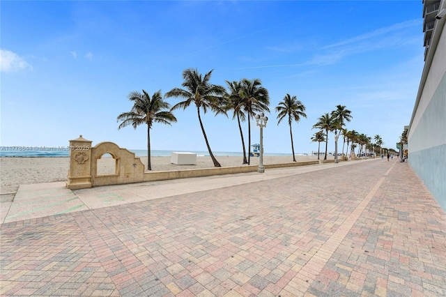 322 Taylor St Unit 1D, Hollywood, FL 33019 - view of decorative road featuring a water view