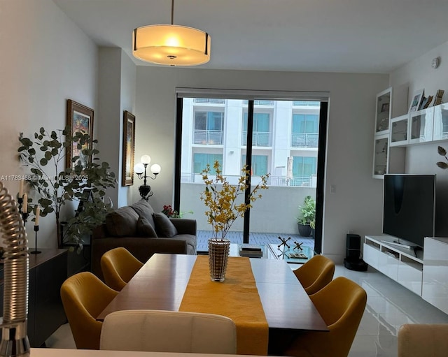 view of dining area