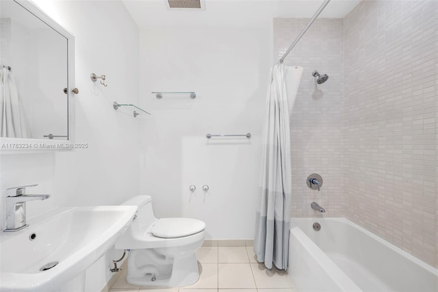 3470 E Coast Ave Unit H2706, Miami, FL 33137 - full bath with tile patterned floors and shower / bath combo with shower curtain