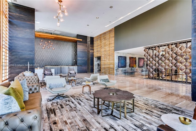 3470 E Coast Ave Unit H2706, Miami, FL 33137 - common area featuring a towering ceiling