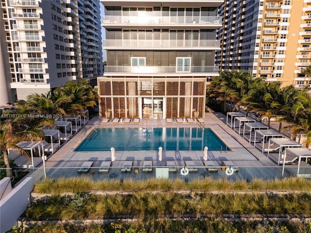 2000 S Ocean Dr Unit 28A, Hallandale Beach, FL 33009 - pool featuring a patio area