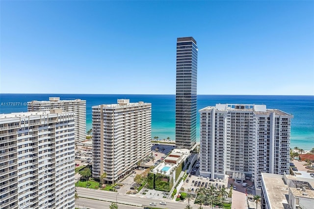 2000 S Ocean Dr Unit 28A, Hallandale Beach, FL 33009 - birds eye view of property featuring a city view and a water view