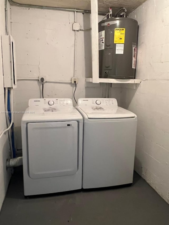 5955 NW 25th Ct Unit 208, Sunrise, FL 33313 - washroom with independent washer and dryer and electric water heater