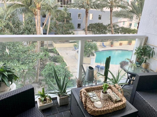 view of balcony