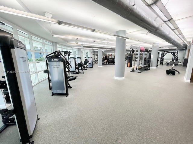 view of gym