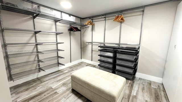 400 SE Sunny Isles Blvd Unit 1702, Sunny Isles Beach, FL 33160 - walk in closet featuring wood finished floors