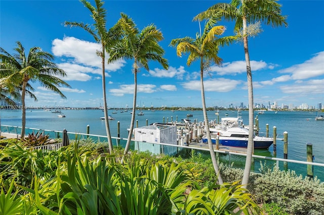 1500 Bay Rd Unit 668S, Miami Beach, FL 33139 - view of dock featuring a water view