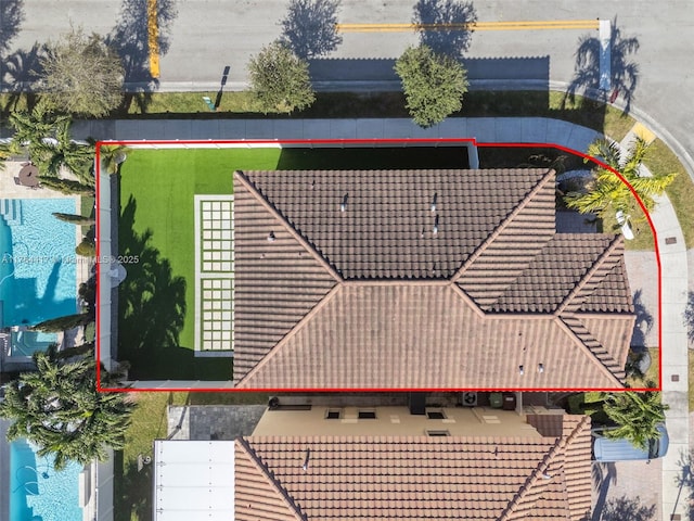 birds eye view of property