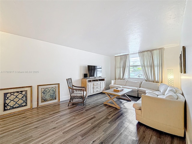 1913 S Ocean Dr Unit 110, Hallandale Beach, FL 33009 - living room with wood finished floors