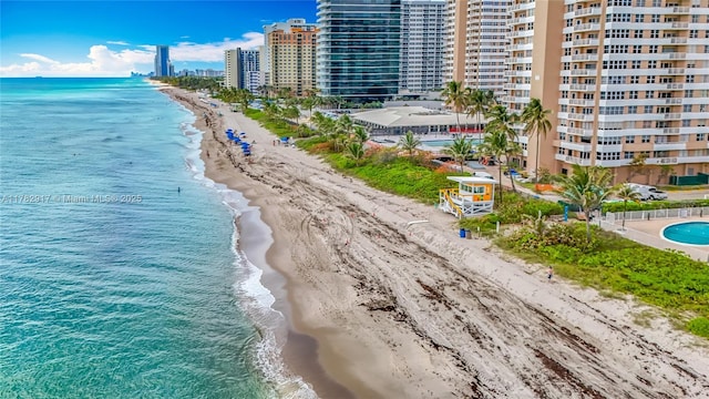 1913 S Ocean Dr Unit 110, Hallandale Beach, FL 33009 - property view of water with a beach view