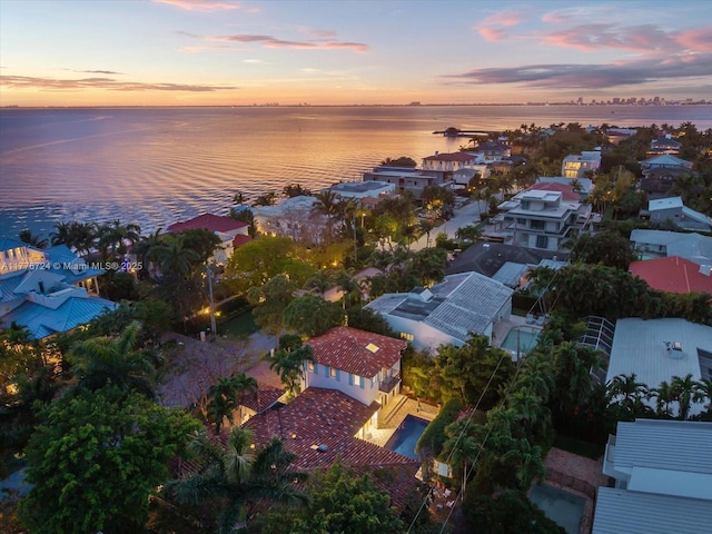 551 S Mashta Dr, Key Biscayne, FL 33149 - bird's eye view with a residential view and a water view