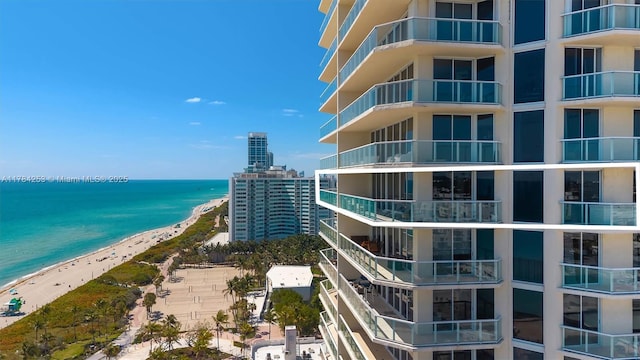 7330 Ocean Ter Unit 20-B, Miami Beach, FL 33141 - exterior space with a water view and a view of the beach