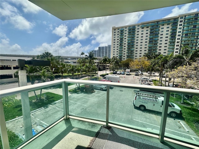 view of balcony