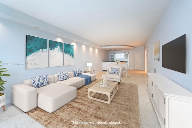 333 Sunset Dr Unit 804, Fort Lauderdale, FL 33301 - living area featuring arched walkways