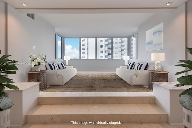 333 Sunset Dr Unit 804, Fort Lauderdale, FL 33301 - interior space with visible vents and recessed lighting