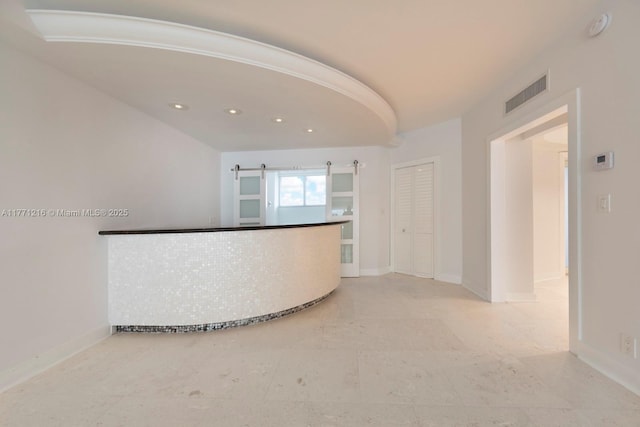 333 Sunset Dr Unit 804, Fort Lauderdale, FL 33301 - hall with visible vents, baseboards, and recessed lighting