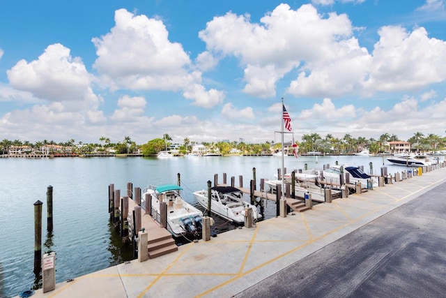 333 Sunset Dr Unit 804, Fort Lauderdale, FL 33301 - dock area with boat lift and a water view