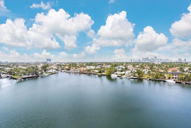 333 Sunset Dr Unit 804, Fort Lauderdale, FL 33301 - water view featuring a city view