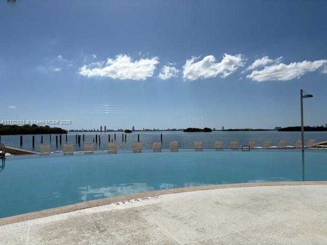 view of water feature