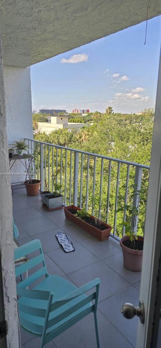 view of balcony