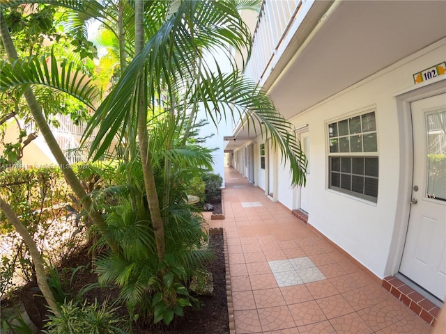 525 Meridian Ave Unit 105, Miami Beach, FL 33139 - view of patio / terrace with fence