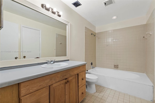 1903 Players Pl, North Lauderdale, FL 33068 - bathroom featuring tile patterned flooring, vanity, and bathing tub / shower combination