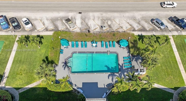 900 Atlantic Shores Blvd Unit 126, Hallandale Beach, FL 33009 - drone / aerial view of a pool