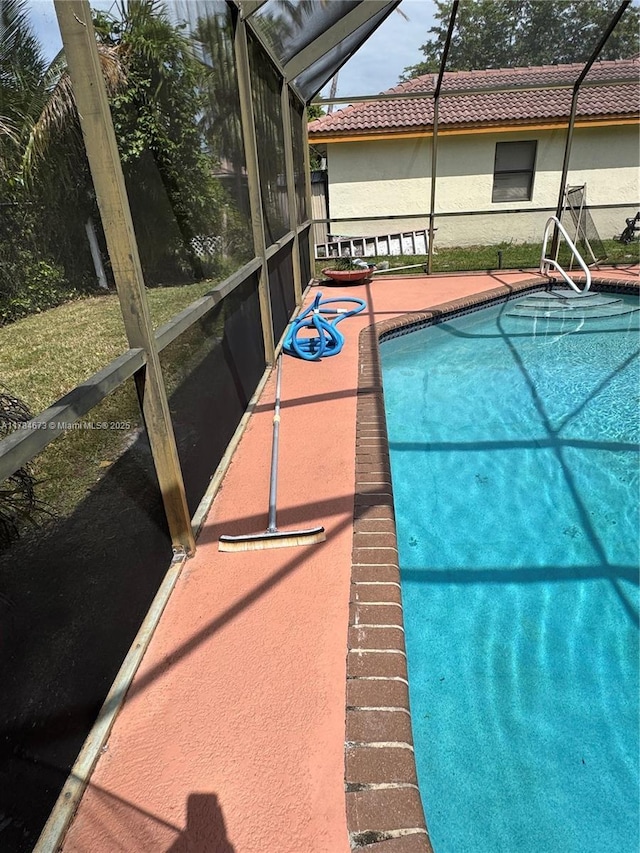 900 Atlantic Shores Blvd Unit 126, Hallandale Beach, FL 33009 - swimming pool featuring a lanai and a patio