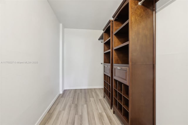 101 Royal Park Dr Unit 1D, Oakland Park, FL 33309 - walk in closet featuring light wood-style flooring