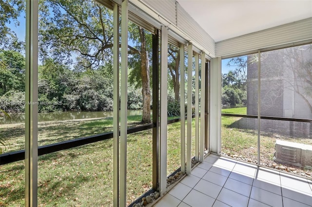 101 Royal Park Dr Unit 1D, Oakland Park, FL 33309 - unfurnished sunroom with a water view