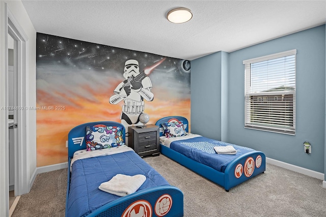 690 Drop, Shot, FL 33896 - carpeted bedroom with baseboards and a textured ceiling