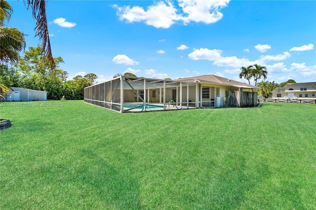 17746 48th Ct N, Loxahatchee, FL 33470 - rear view of property featuring a lanai