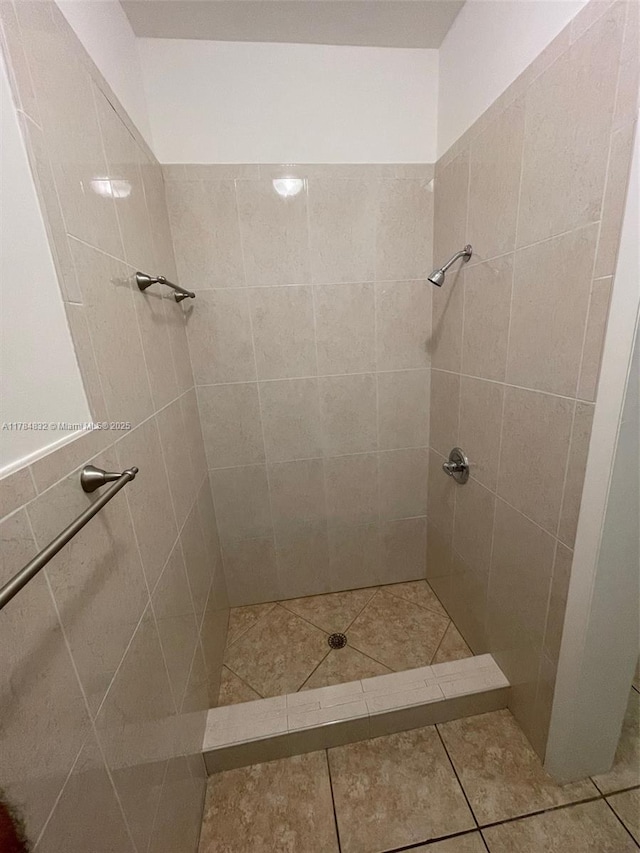 271 NW 57th Ct, Miami, FL 33126 - full bathroom featuring a tile shower and tile patterned flooring