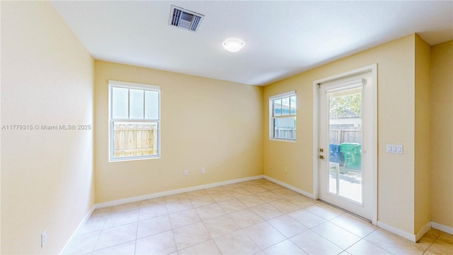 24362 SW 117th Path, Homestead, FL 33032 - empty room with baseboards, light tile patterned flooring, and visible vents