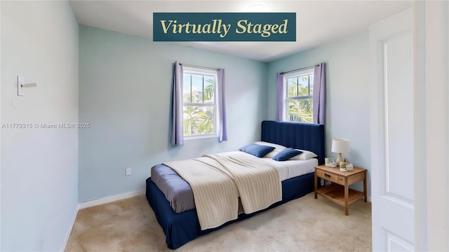 24362 SW 117th Path, Homestead, FL 33032 - bedroom with baseboards and light colored carpet
