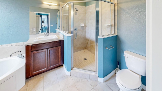 24362 SW 117th Path, Homestead, FL 33032 - bathroom with toilet, a textured wall, a shower stall, and vanity